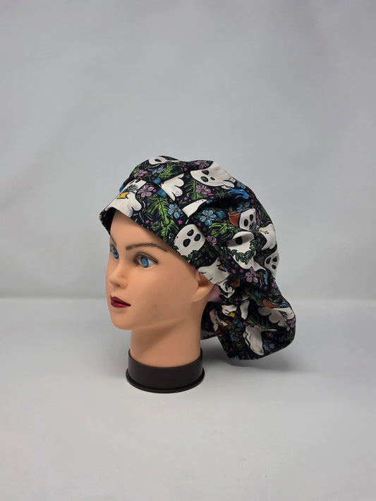 Adjustable Bouffant Scrub Cap. Ghost gardening