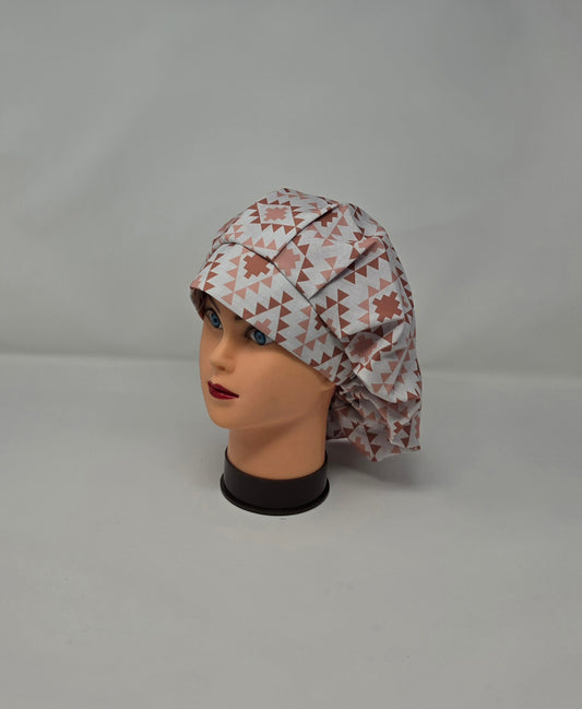 Adjustable Bouffant Scrub Cap. Aztec