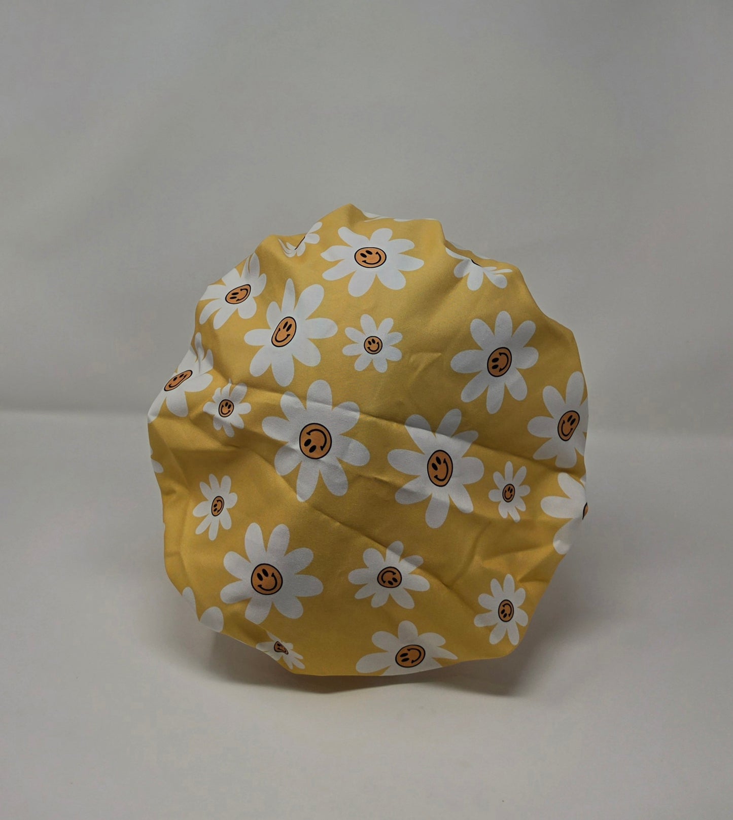 Adjustable Bouffant Scrub Cap. Smile flowers