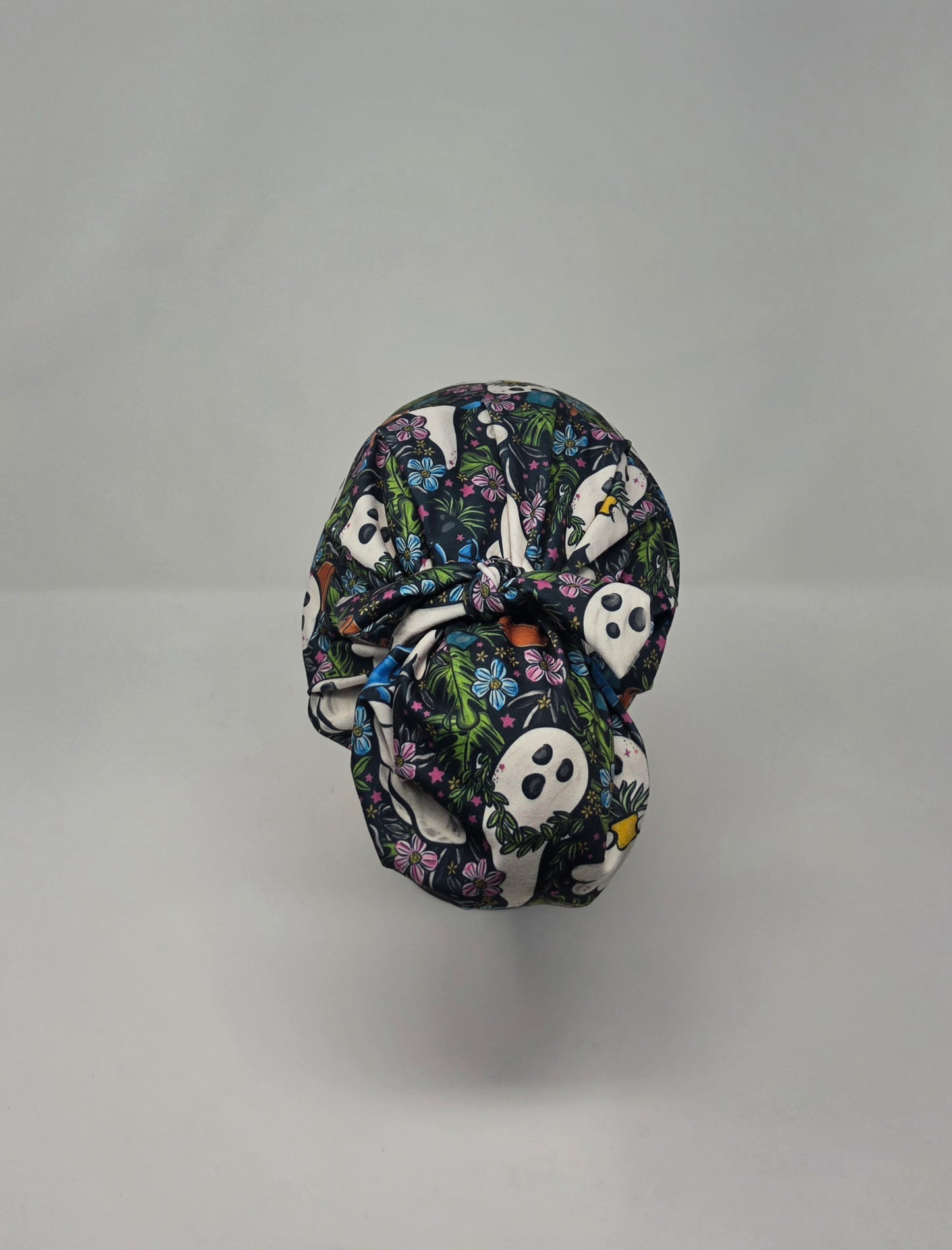 Headband Scrub Cap. Gardening Ghosts
