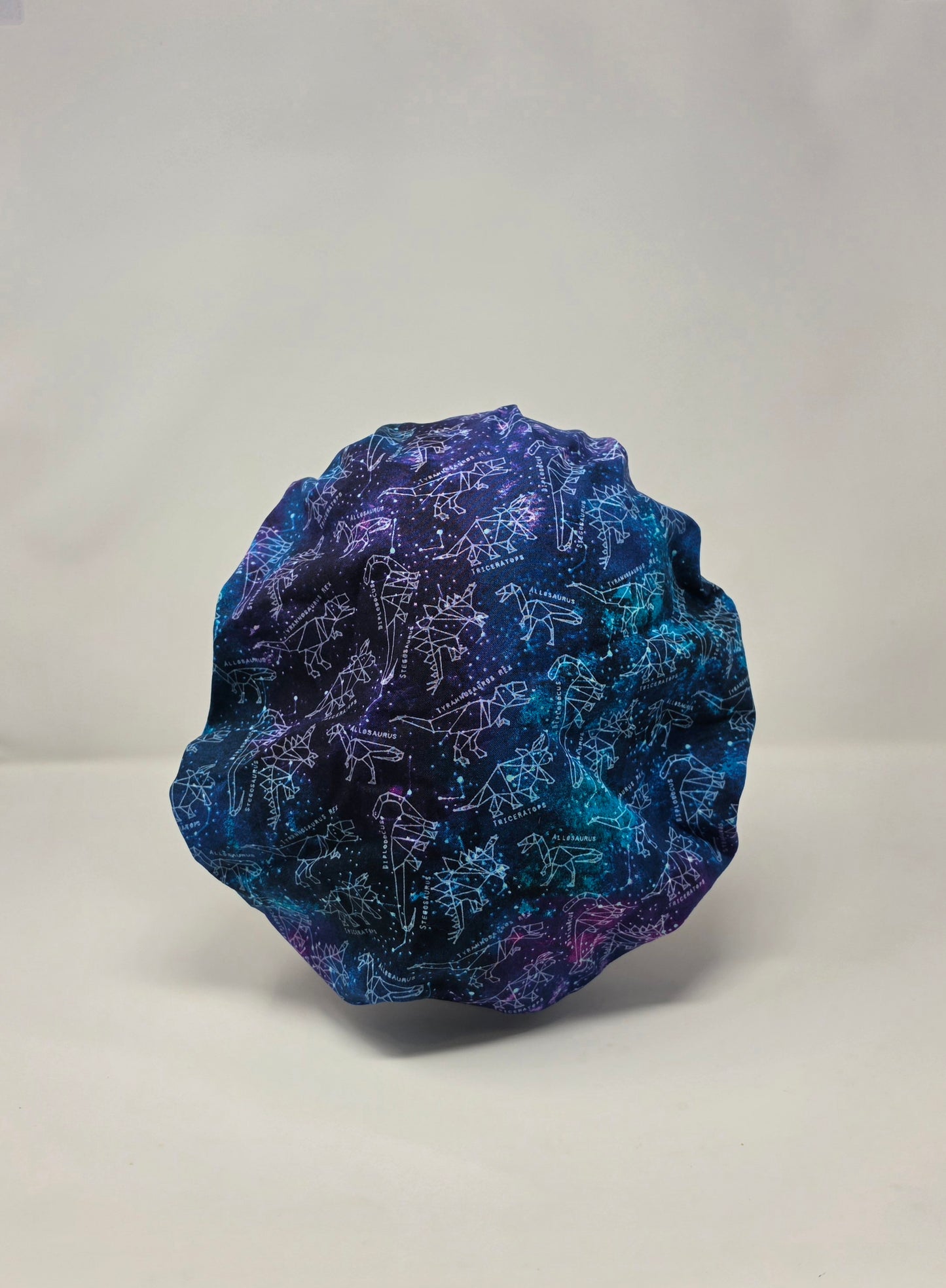 Adjustable Bouffant Scrub Cap, Dino Galaxy