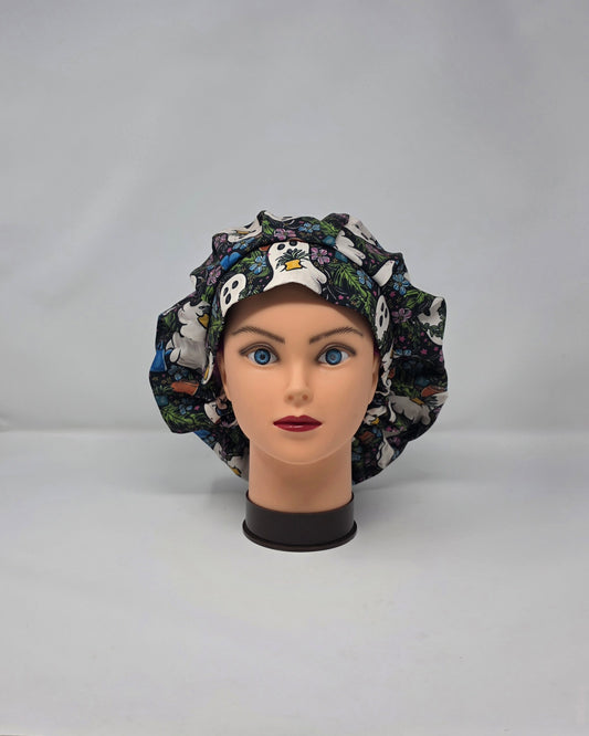Adjustable Bouffant Scrub Cap. Ghost gardening