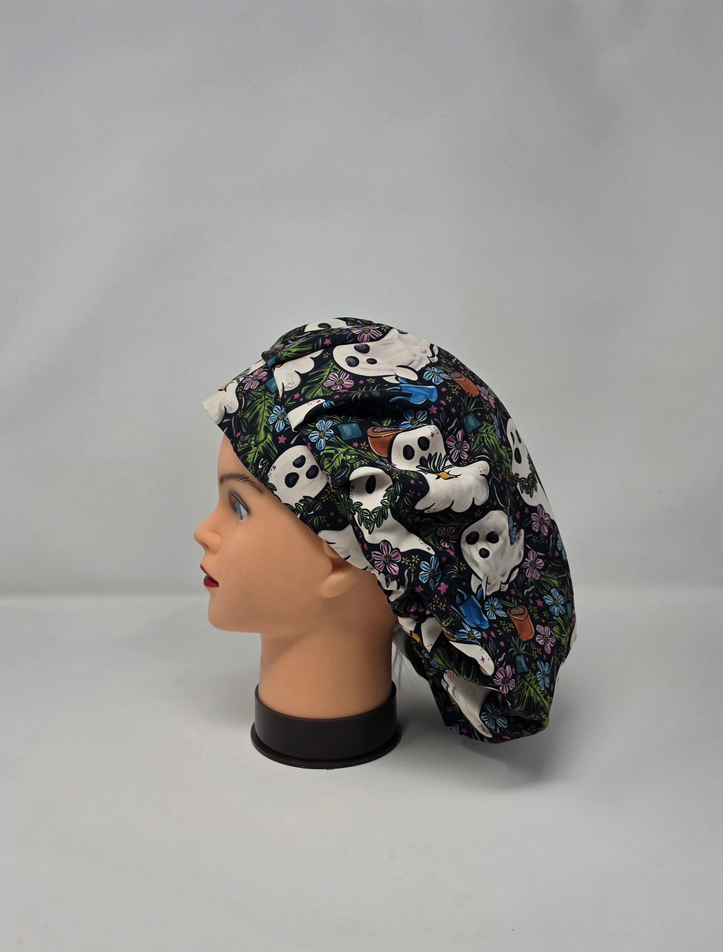 Adjustable Bouffant Scrub Cap. Ghost gardening