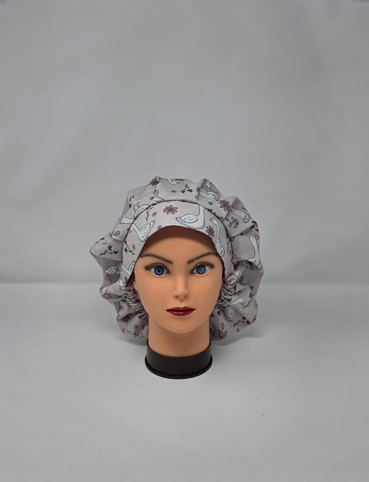 Adjustable Bouffant Scrub cap. Porch Goose