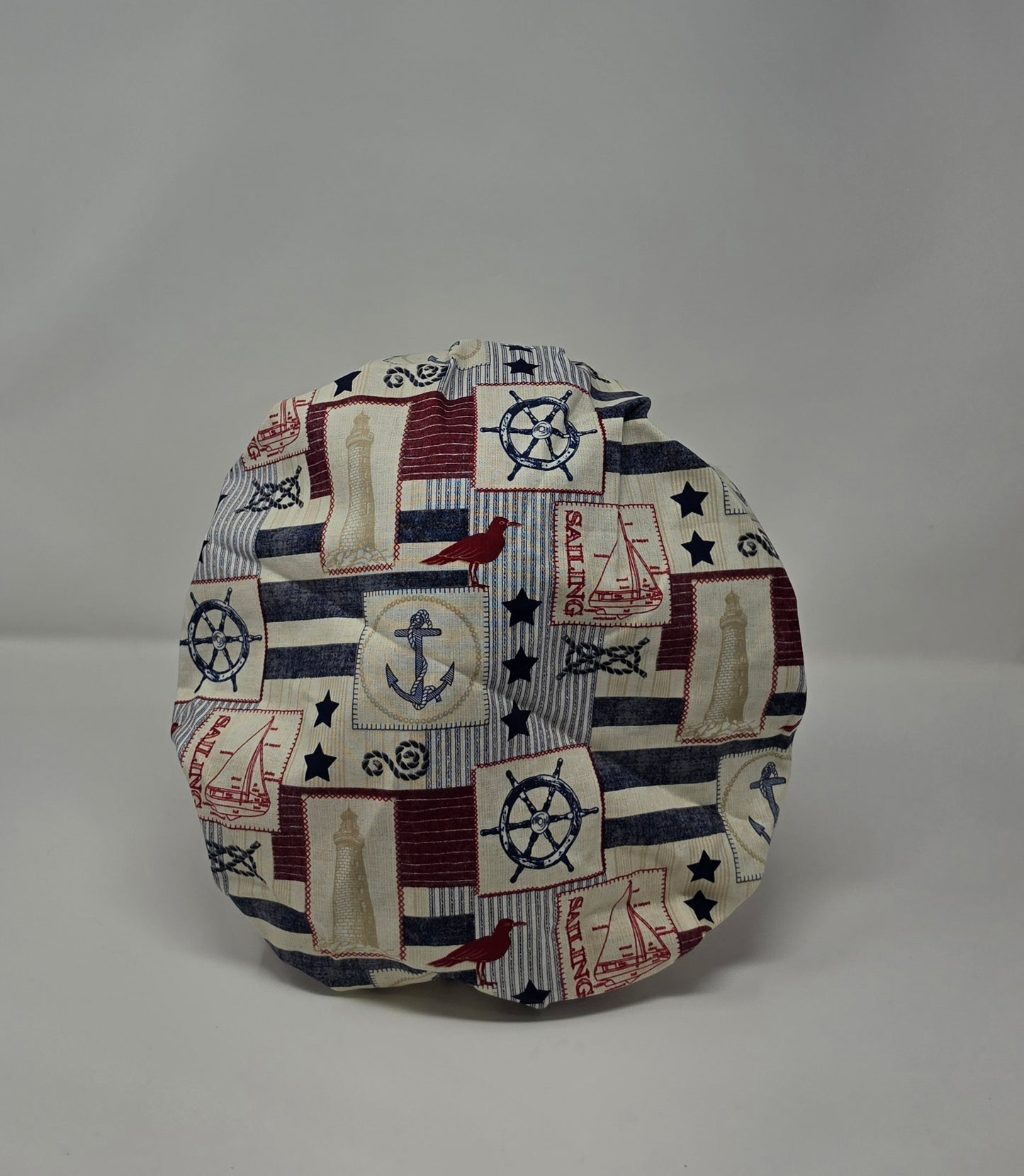 Adjustable Bouffant Scrub Cap. Nautical