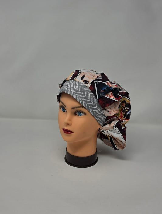 Adjustable Bouffant Scrub Cap. Galaxy Men