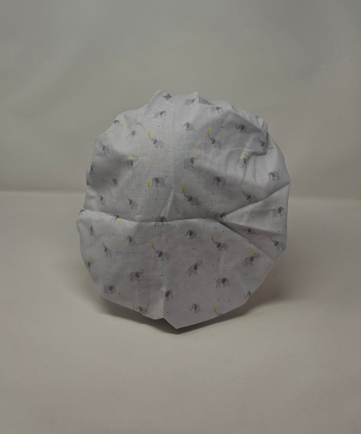 Adjustable Bouffant Scrub Cap. Dainty Elephant