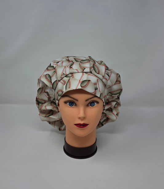 Adjustable Bouffant Scrub Cap. Baseball