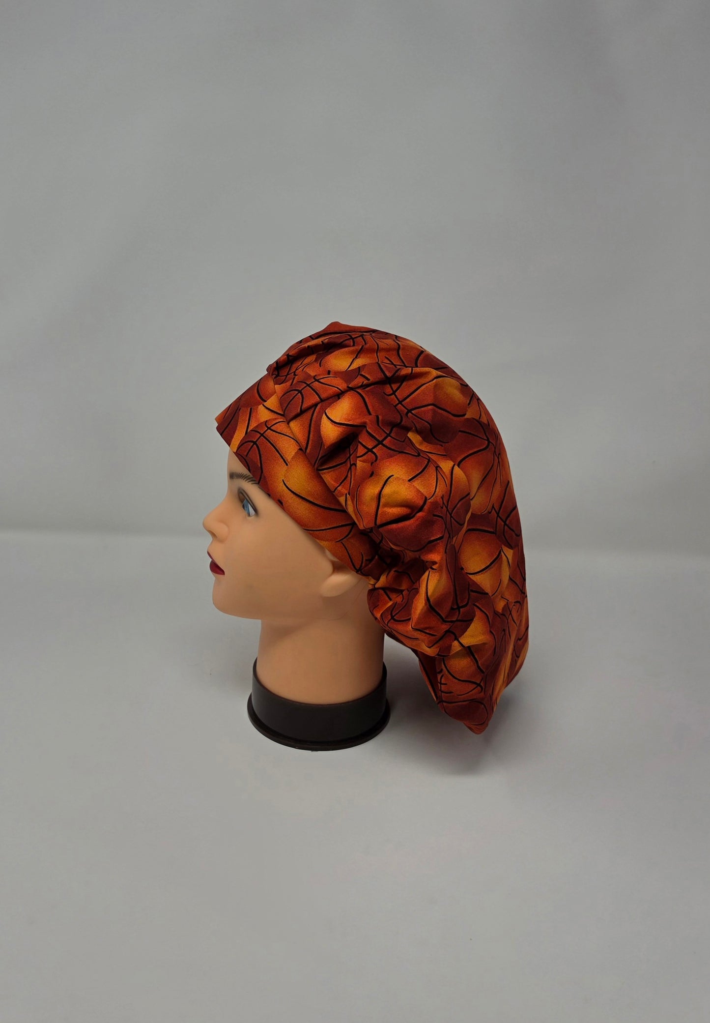 Adjustable Bouffant Scrub Cap. Basketball