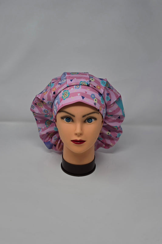 Adjustable Bouffant Scrub Cap. Sloths