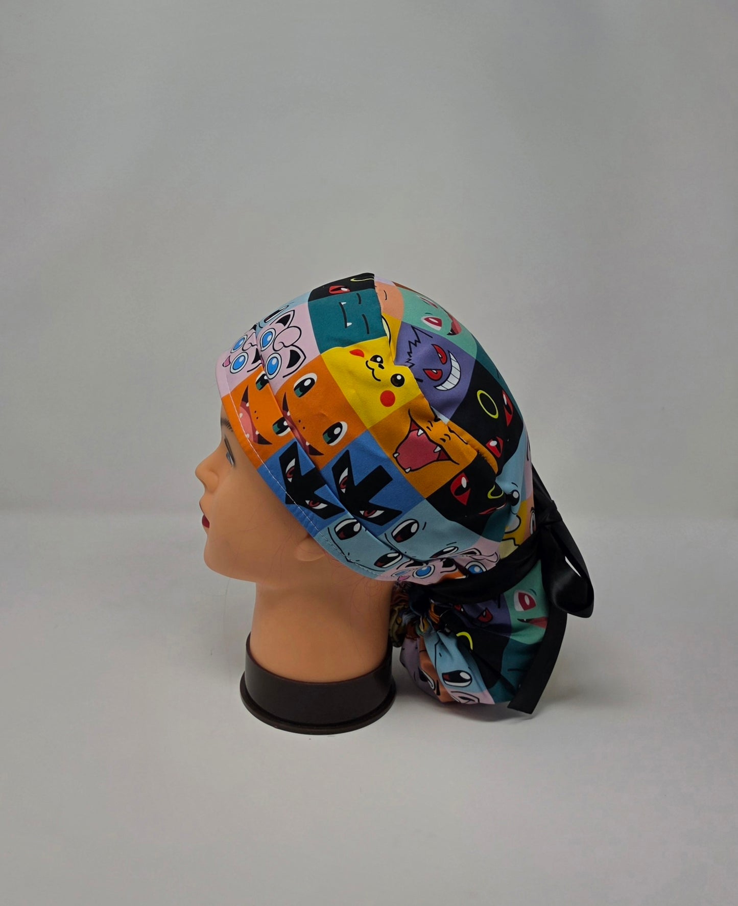 Ponytail Scrub Cap. Pocket Monsters