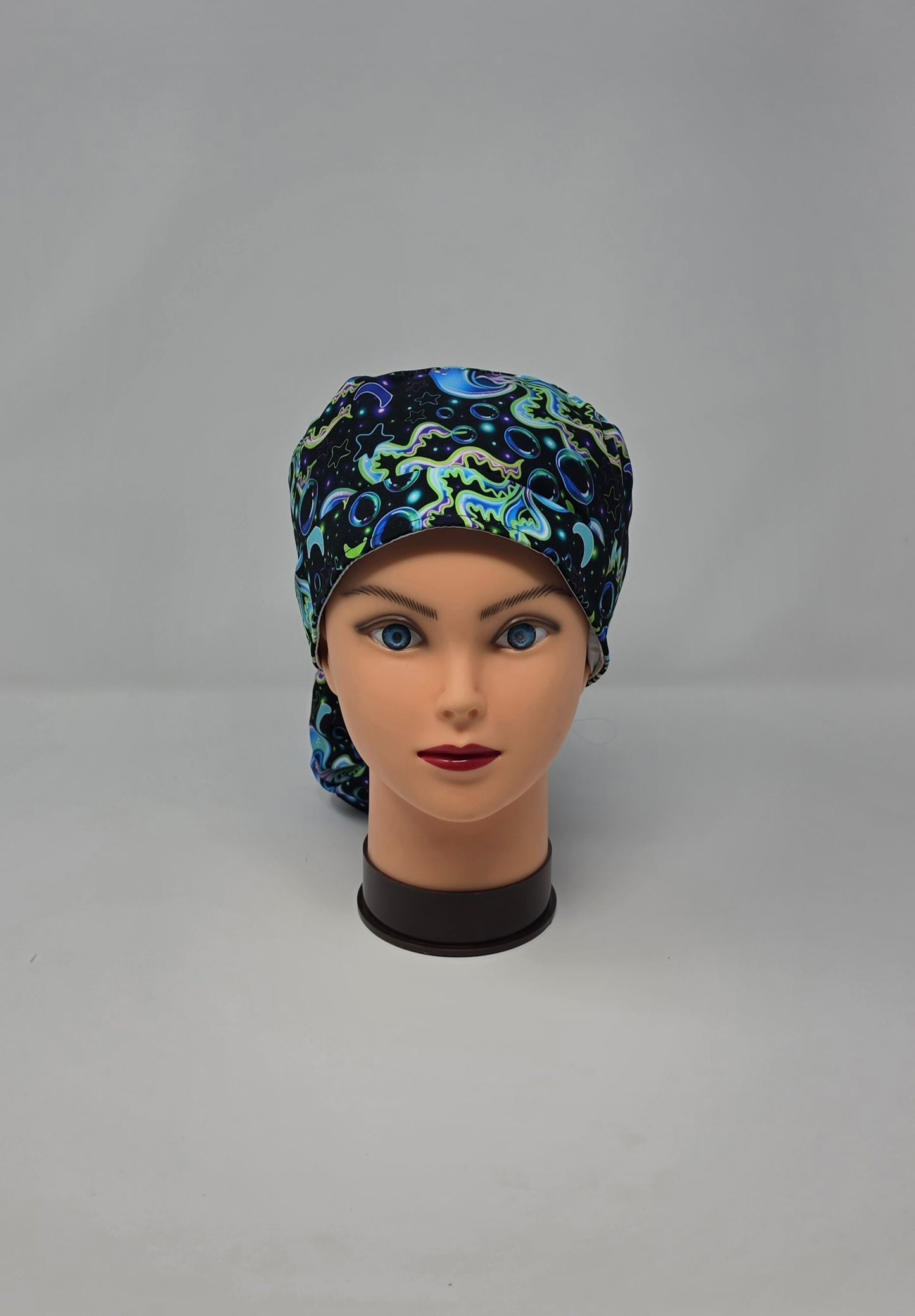Ponytail Scrub Cap. Jellyfish