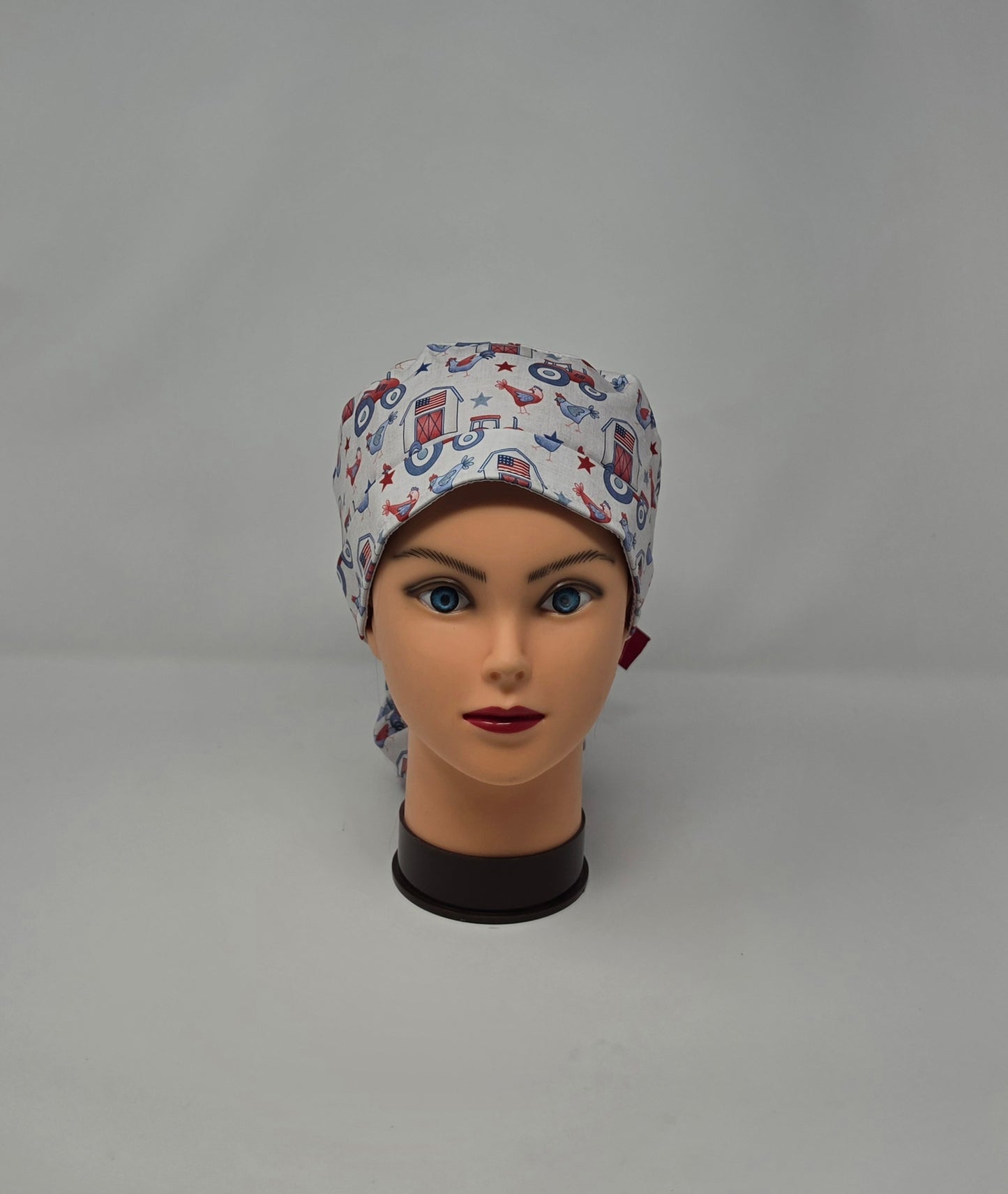 Ponytail Scrub Cap. Farm