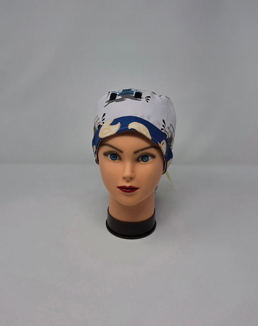 Ponytail Scrub Cap. Jeep