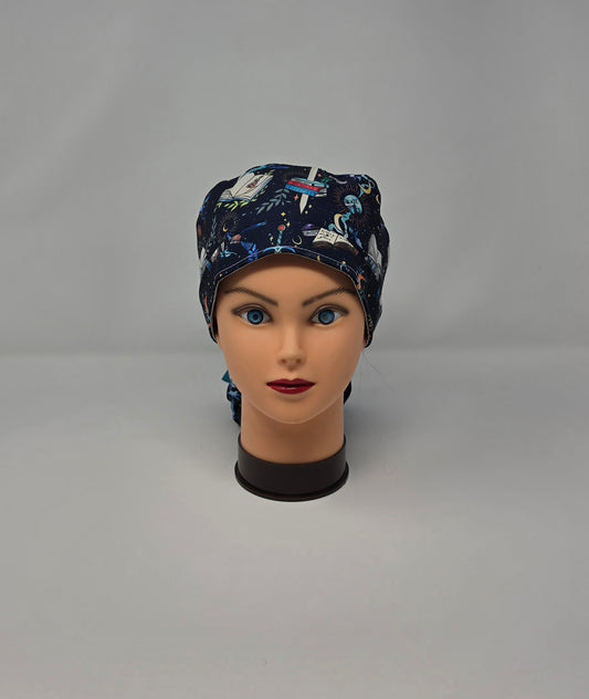 Ponytail Scrub Cap. 4th Wing