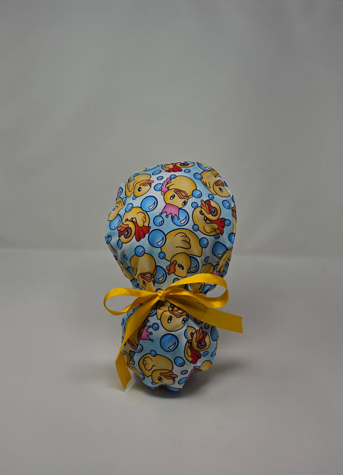 Ponytail Scrub Cap. Rubber Ducks