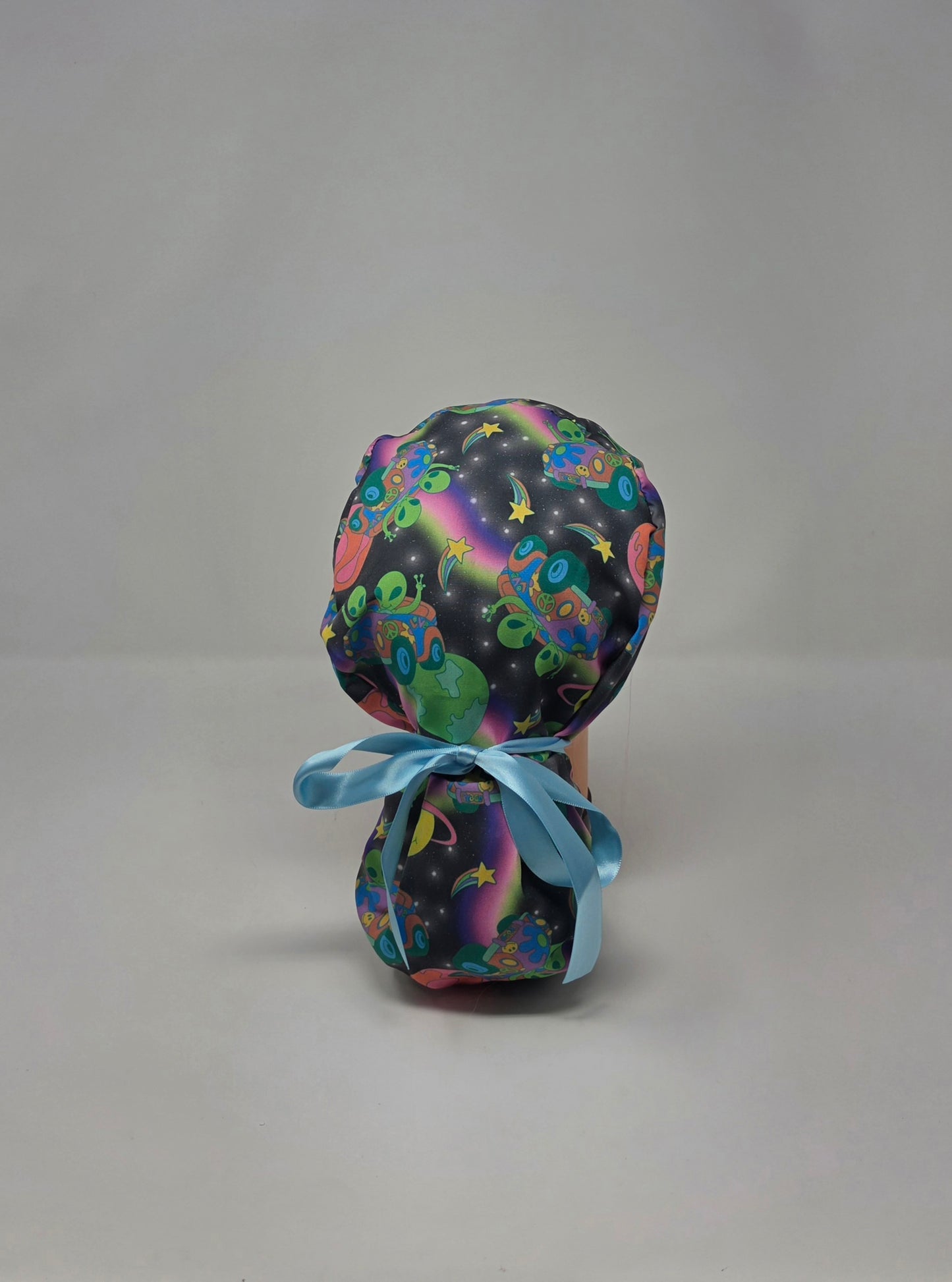 Ponytail Scrub Cap. Alien