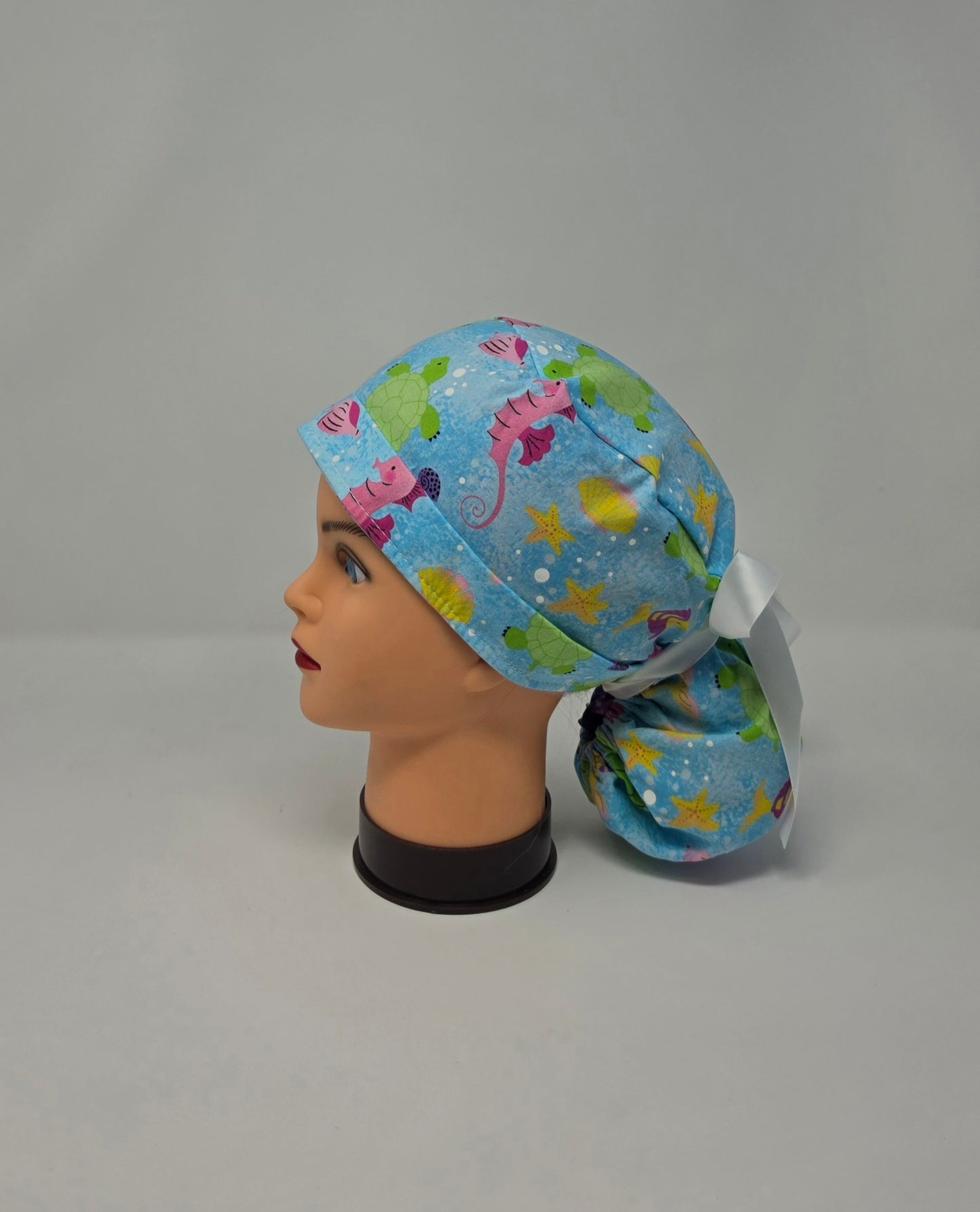 Ponytail Scrub Cap. Underwater