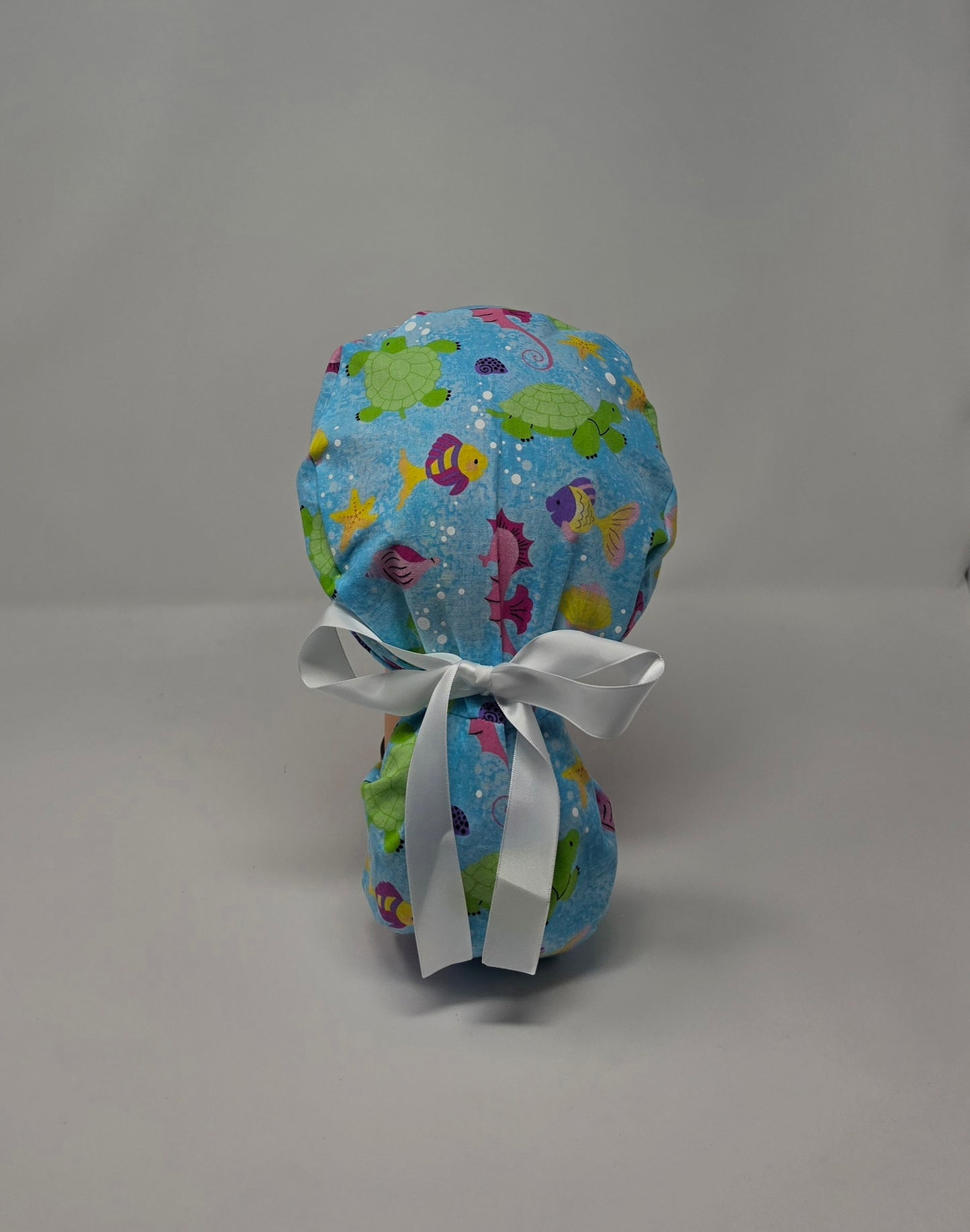Ponytail Scrub Cap. Underwater