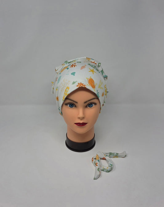 Headband Scrub Cap. Beach
