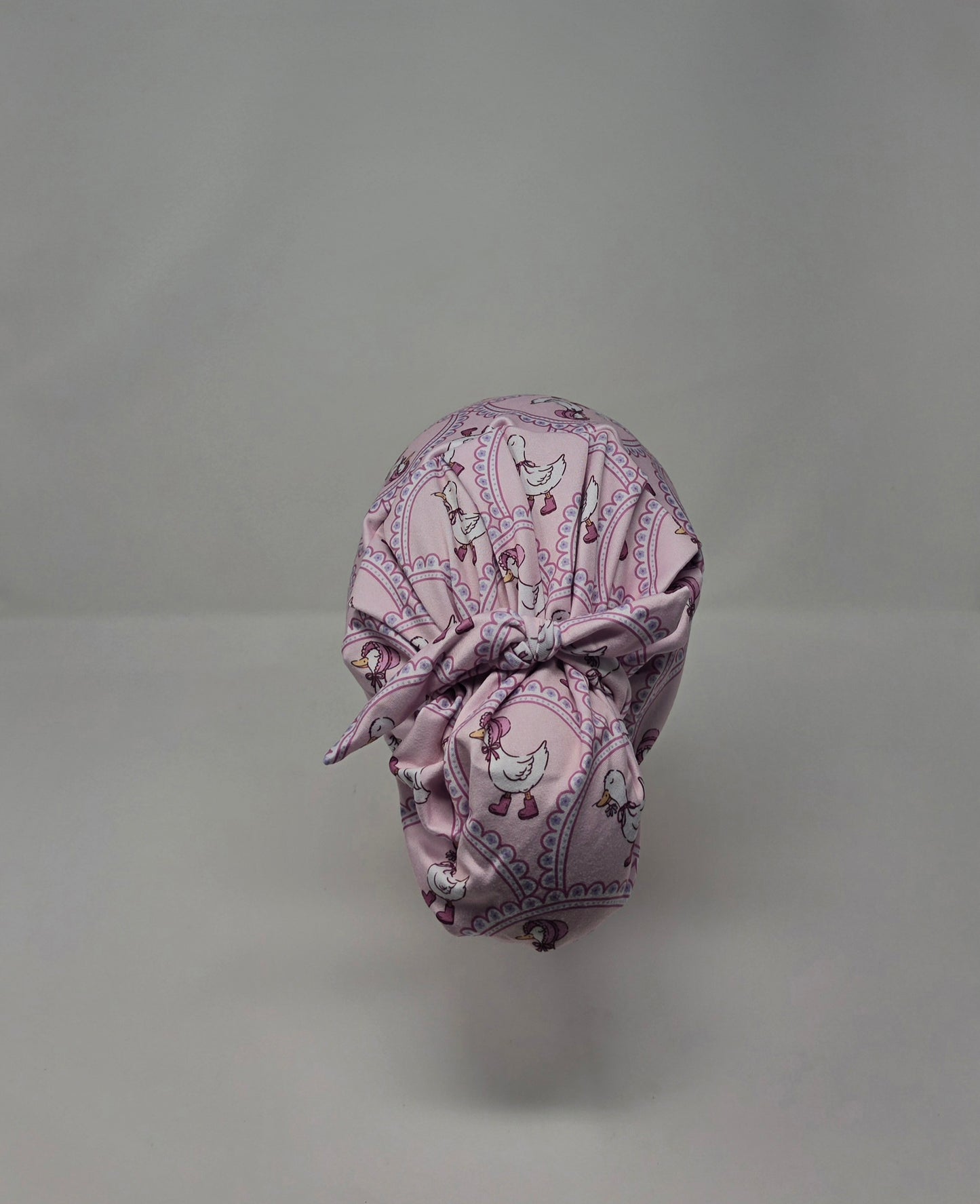 Headband Scrub Cap. Pink Geese