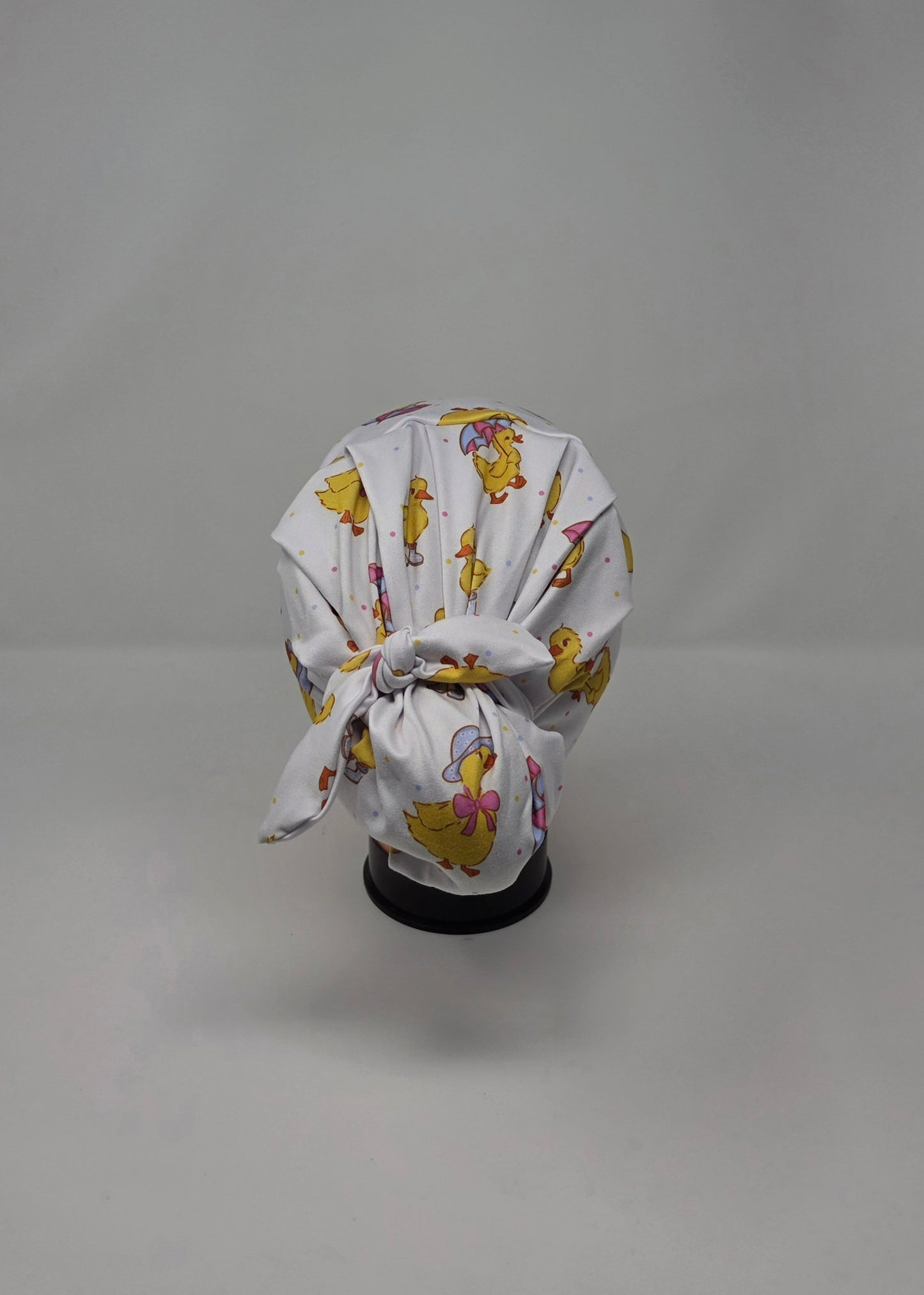 Headband Scrub Cap. Rainboot Ducks