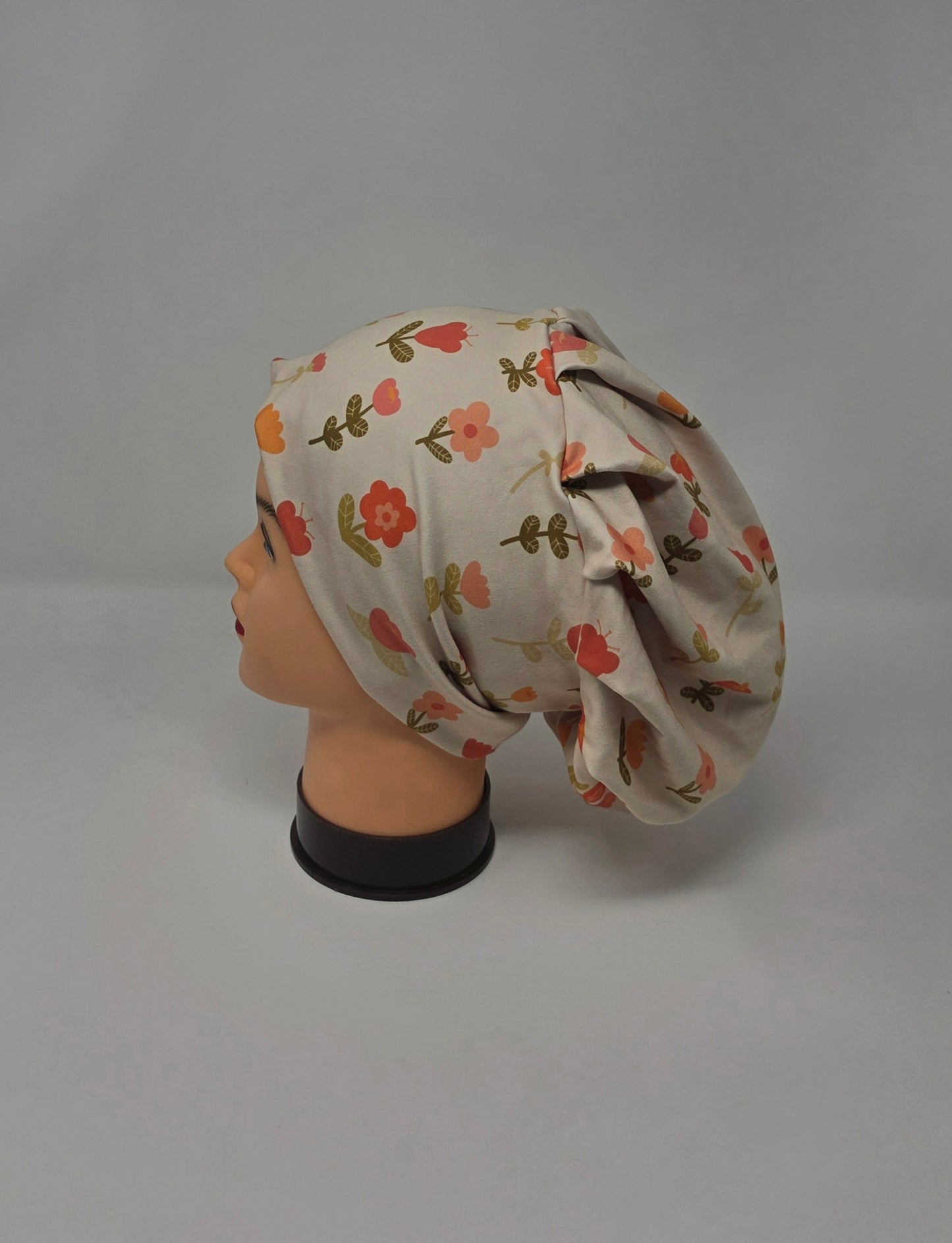 Headband Scrub Cap. Neutral Floral