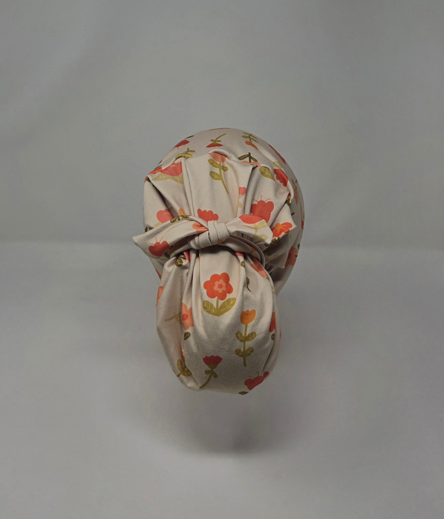 Headband Scrub Cap. Neutral Floral