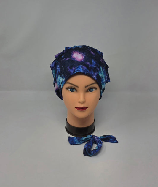 Headband Scrub Cap. Galaxy