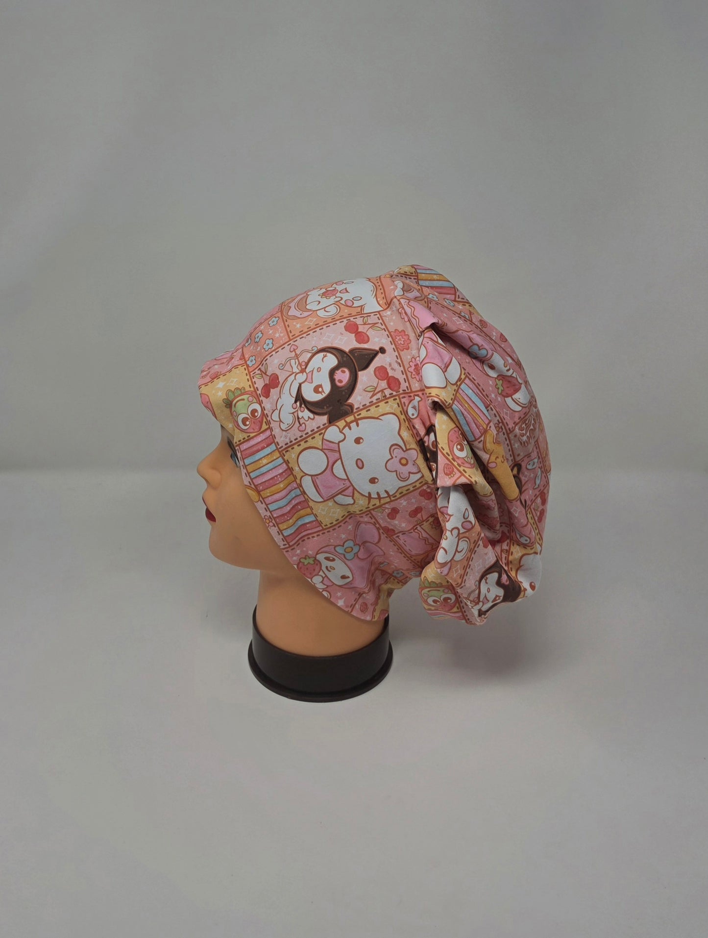 Headband Scrub Cap. Kitty & Friends