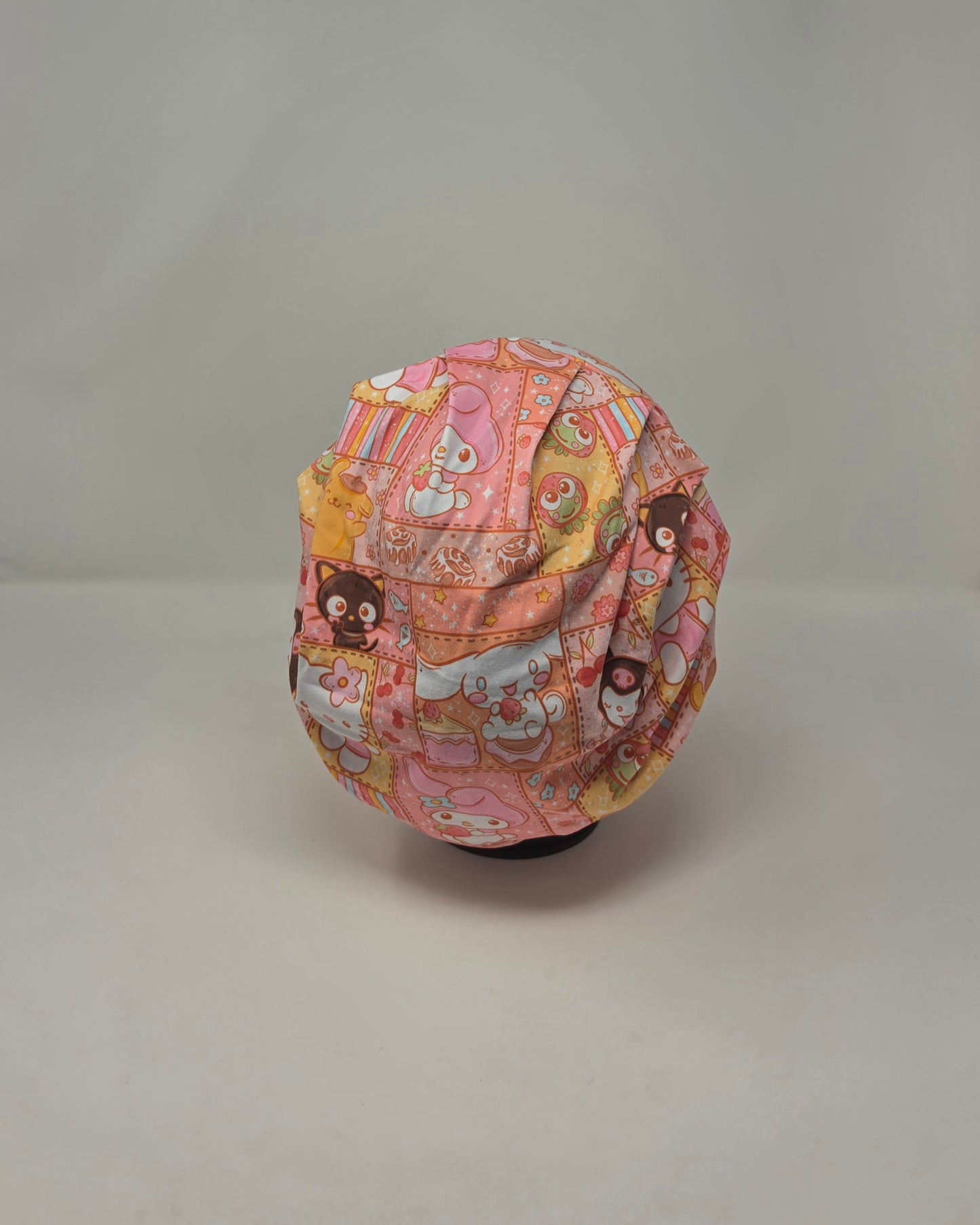 Headband Scrub Cap. Kitty & Friends
