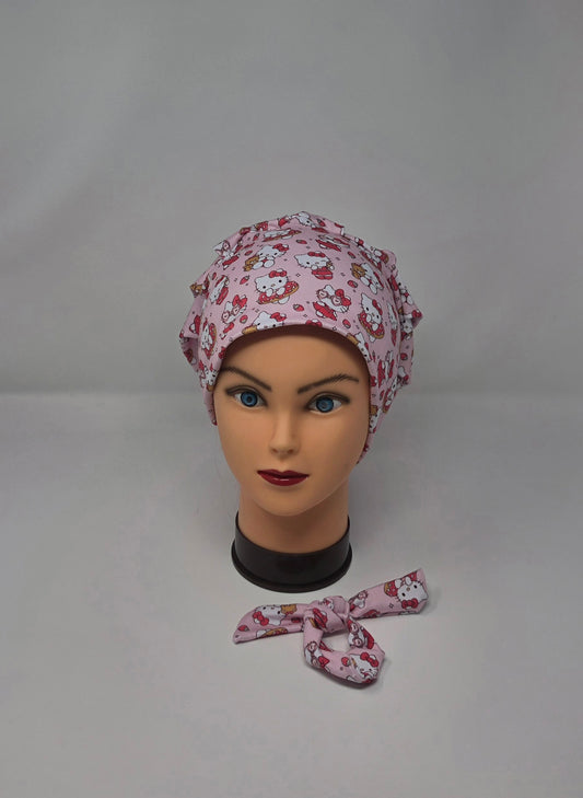 Headband Scrub Cap. Kitty