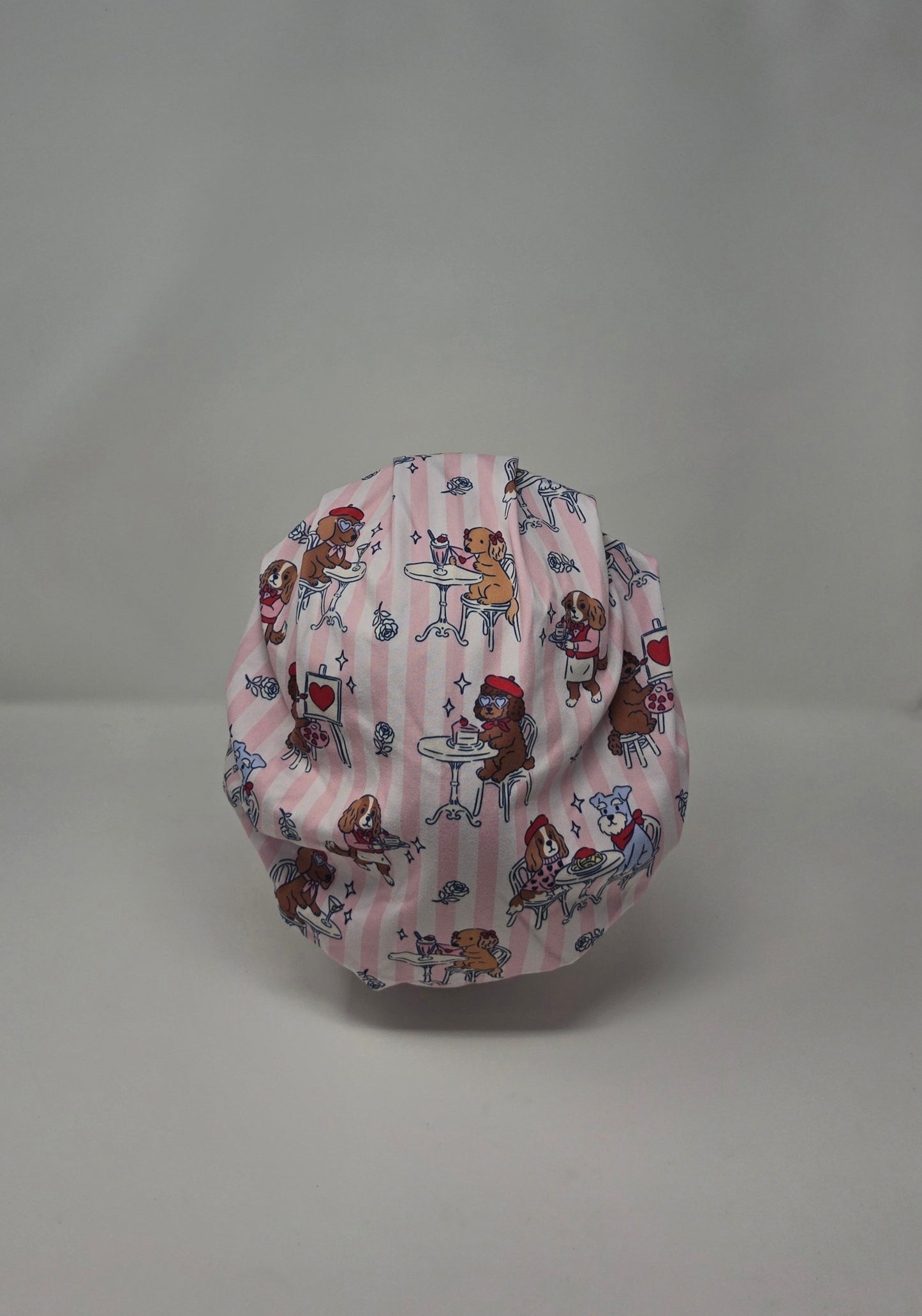 Headband Scrub Cap. French Dogs