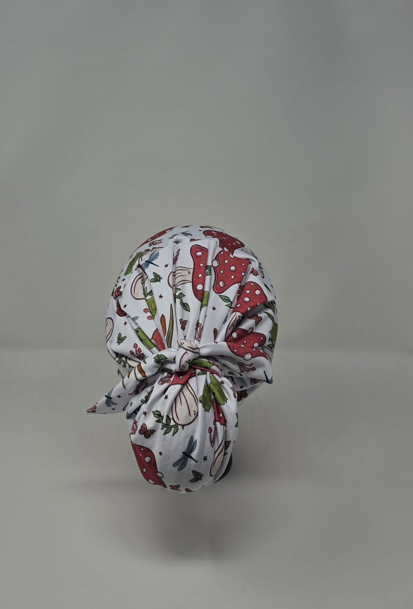 Headband Scrub Cap. Mushroom Frogs