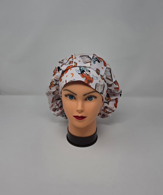 Adjustable DBP Bouffant Scrub Cap. Magical Mouse
