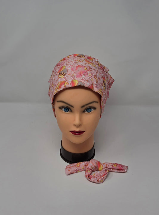 Headband Scrub Cap. Honey Bear
