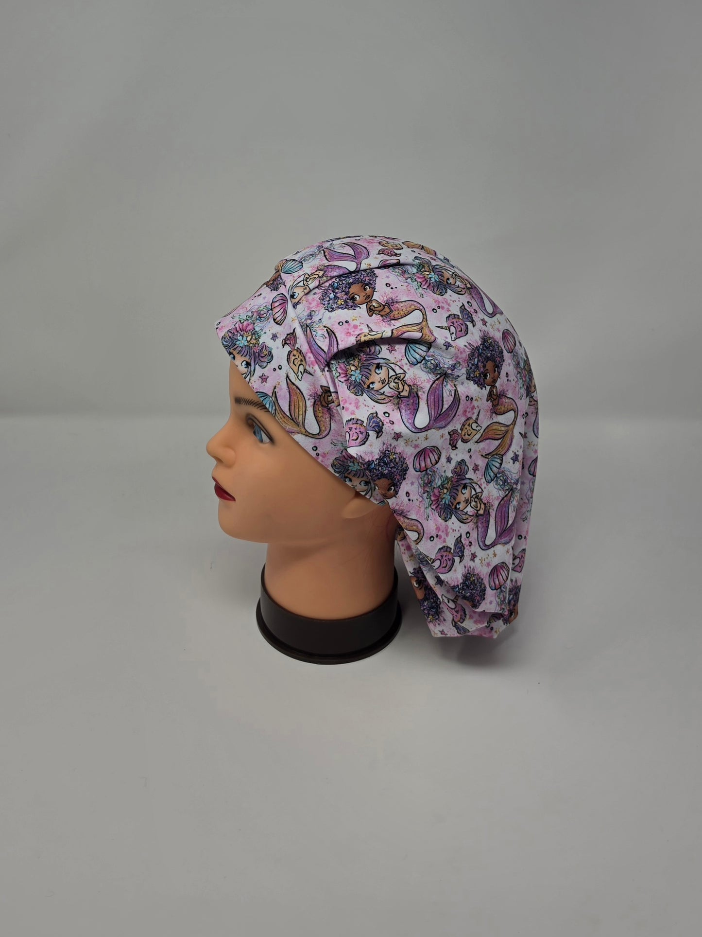 Adjustable DBP Bouffant Scrub Cap. Mermaids