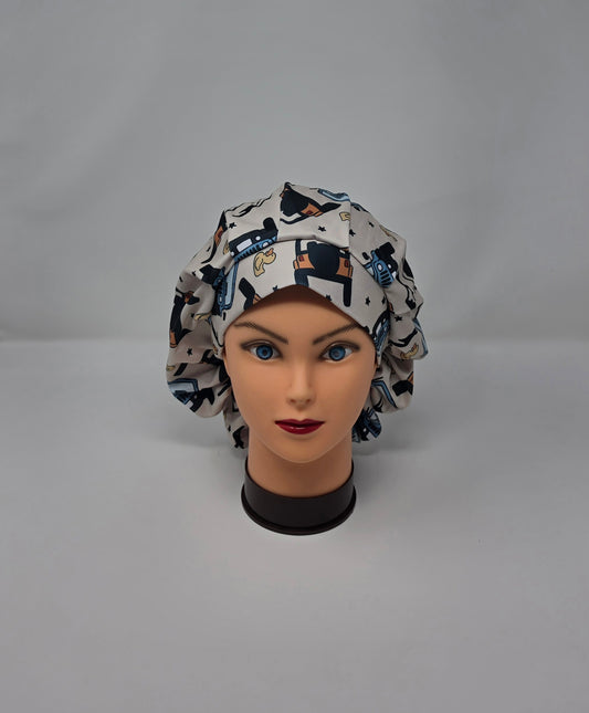 Adjustable DBP Bouffant Scrub Cap. Jeep