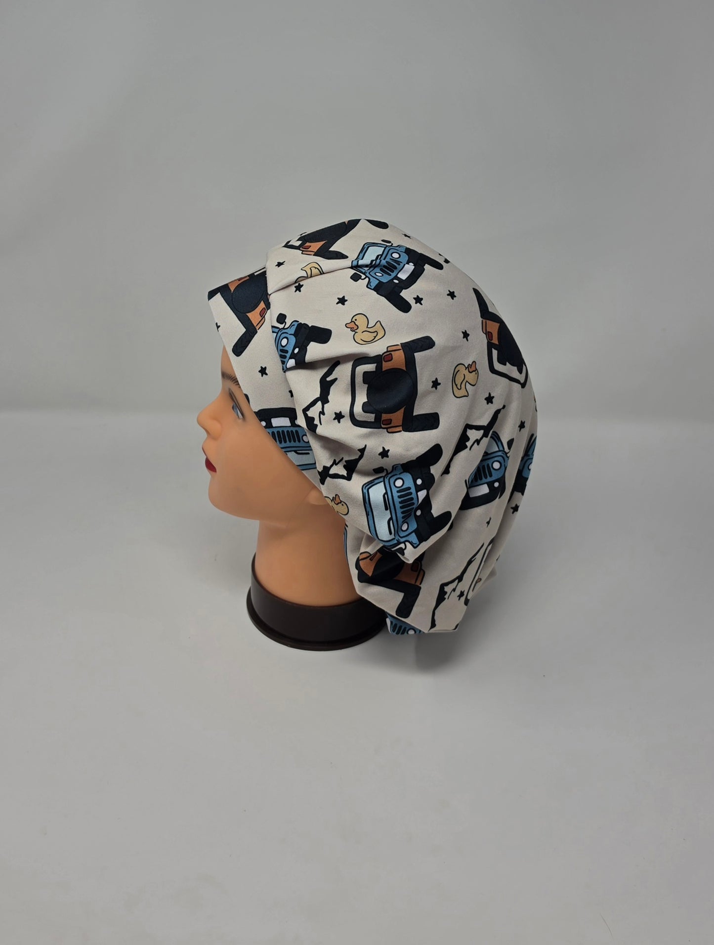 Adjustable DBP Bouffant Scrub Cap. Jeep