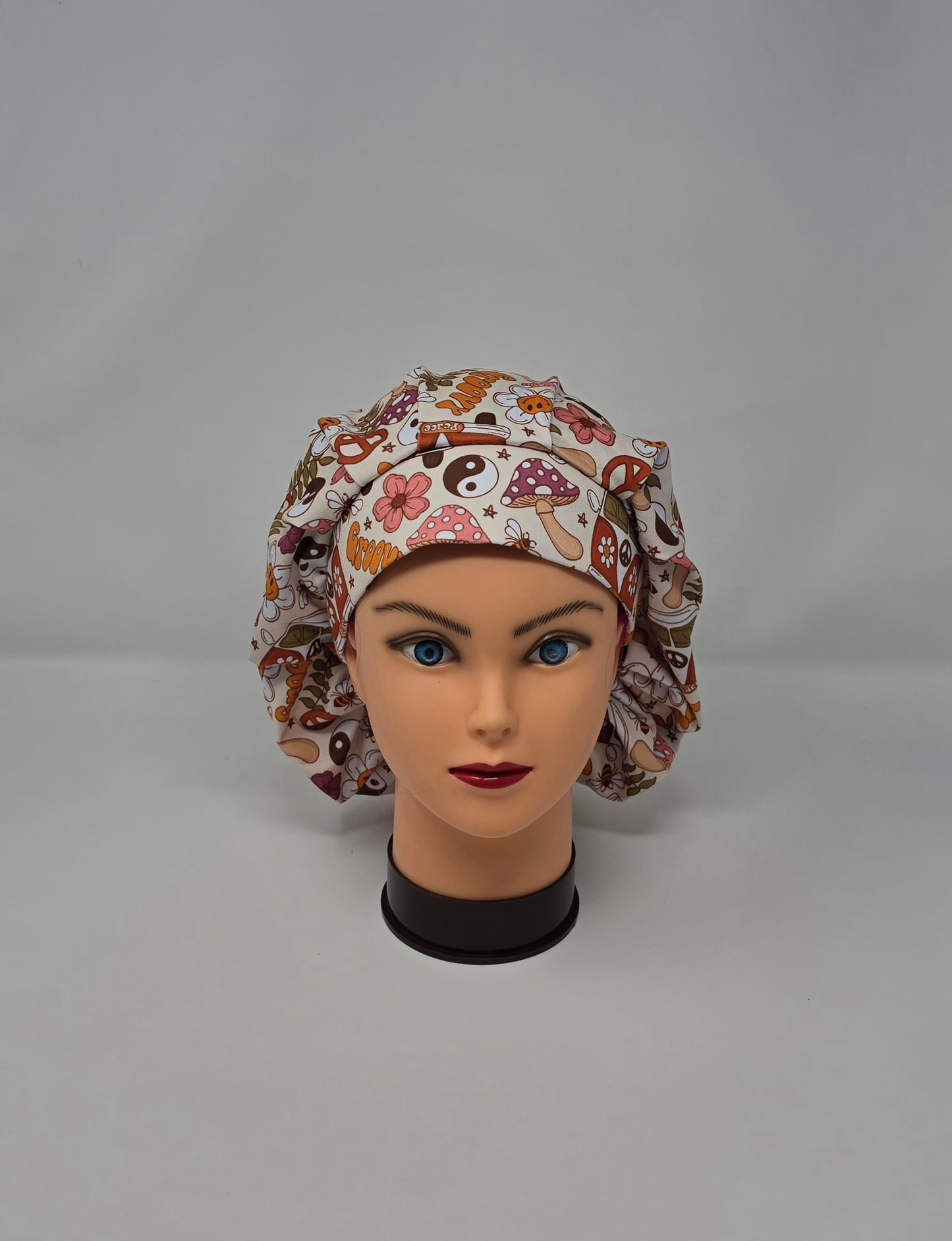 Adjustable DBP Bouffant Scrub Cap. Groovy