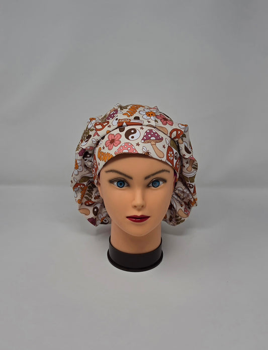 Adjustable DBP Bouffant Scrub Cap. Groovy
